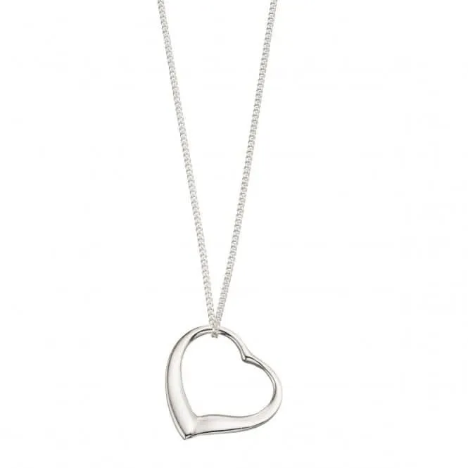Beginnings Sterling Silver P354 Slip On Heart   46cm Chain Beginnings Jewellery