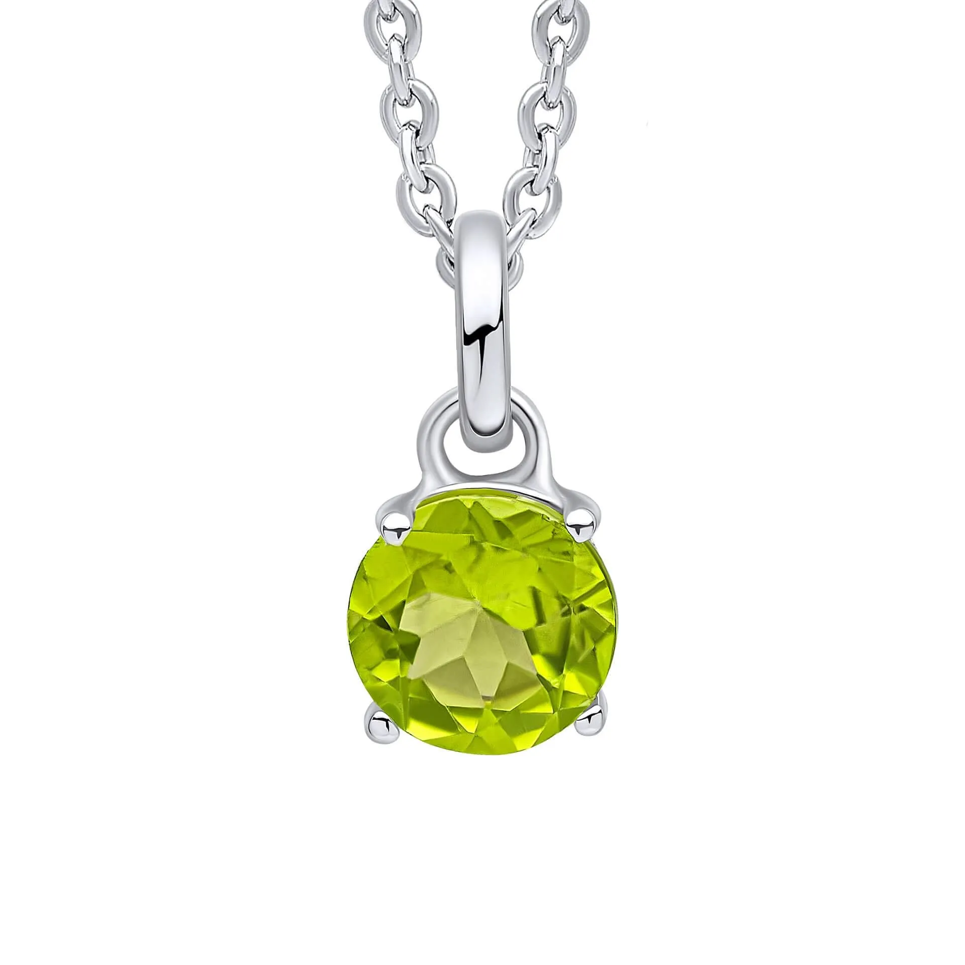 Beginnings Sterling Silver Peridot Green Pendant P5456G Beginnings Jewellery