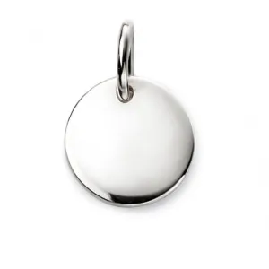 Beginnings Sterling Silver Plain Disc Tag Pendant P4578 Beginnings Jewellery