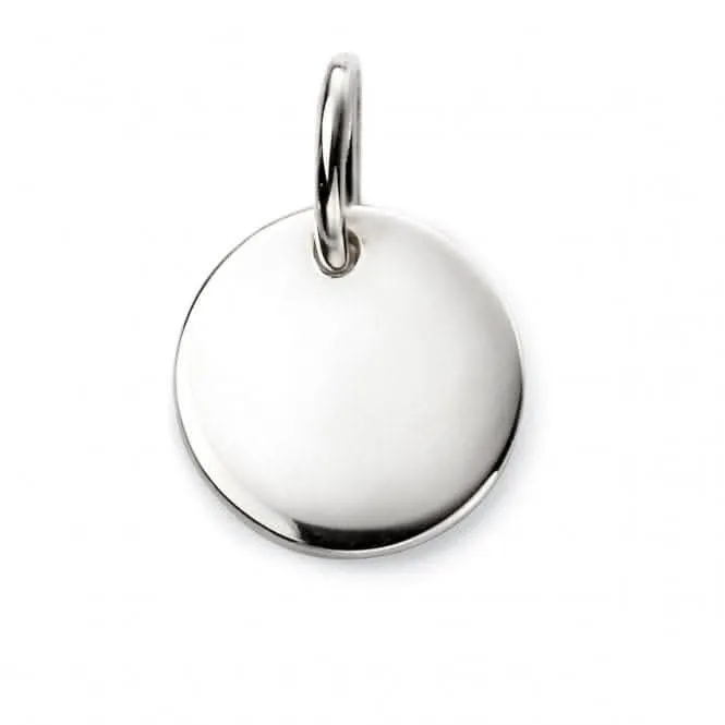 Beginnings Sterling Silver Plain Disc Tag Pendant P4578 Beginnings Jewellery