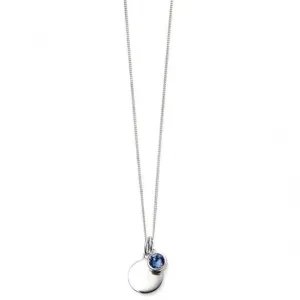 Beginnings Sterling Silver Sept Birth Stone Pendant P4598 Beginnings Jewellery