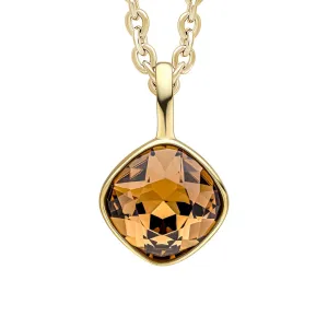 Beginnings Sterling Silver Smoked Topaz crystal Blue Pendant P5450Y Beginnings Jewellery