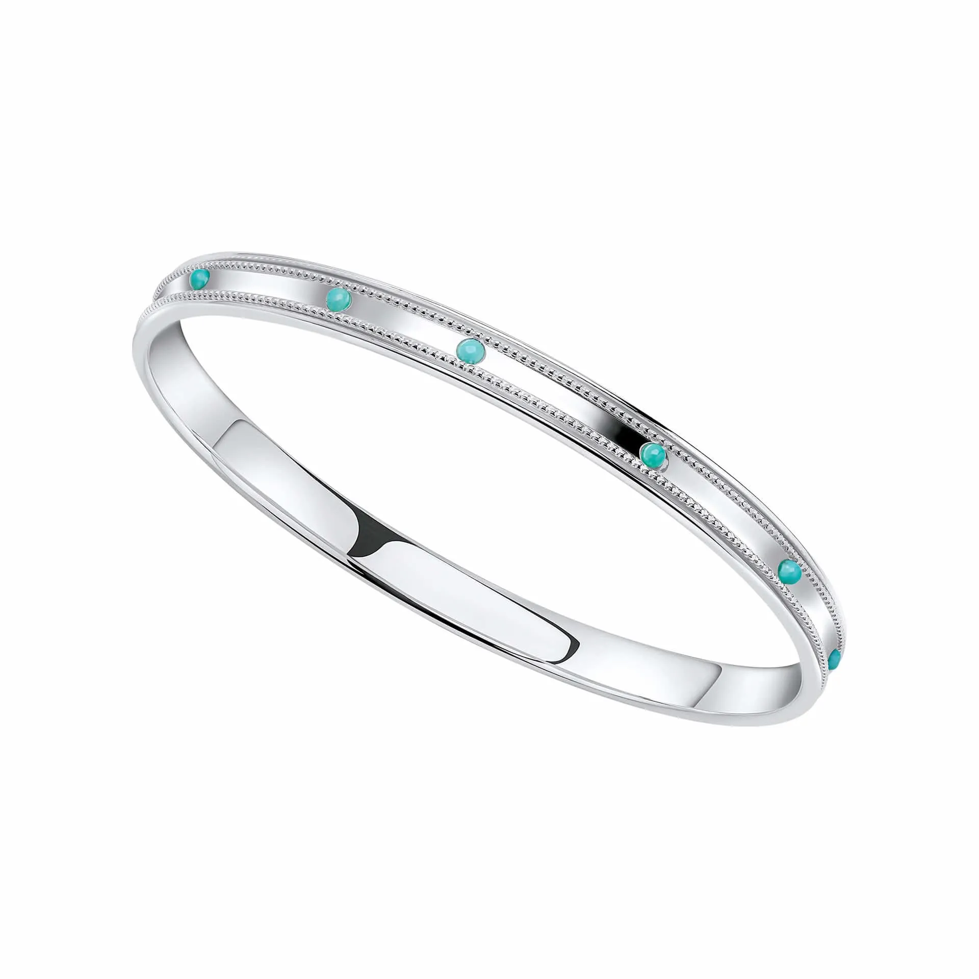 Beginnings Sterling Silver Turquoise Green Bracelet B5525T Beginnings Jewellery