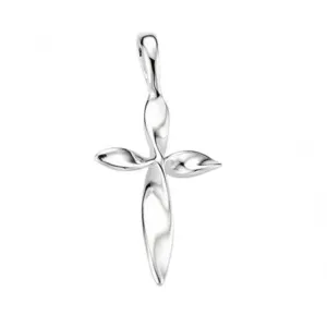 Beginnings Sterling Silver Twisted Cross Pendant P2887 Beginnings Jewellery