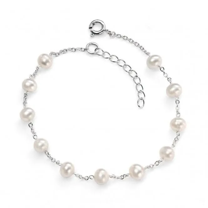 Beginnings Sterling Silver White 19 3cm Bracelet B4299W Beginnings Jewellery