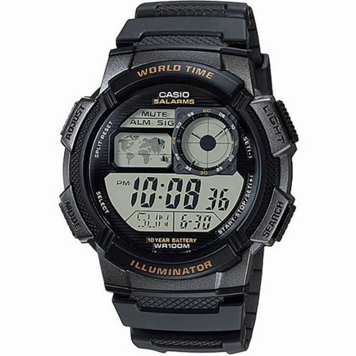 Casio Watches Casio AE1000W-1A World Time Watch