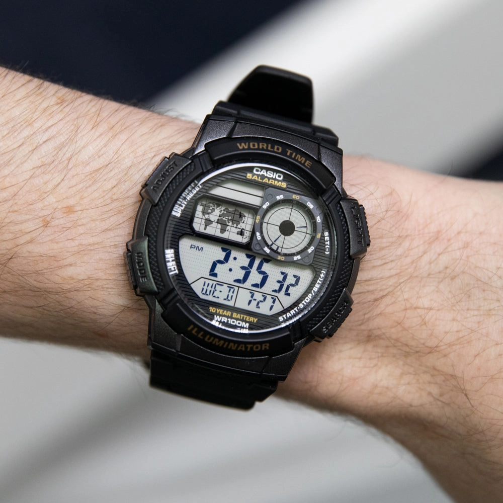 Casio Watches Casio AE1000W-1A World Time Watch