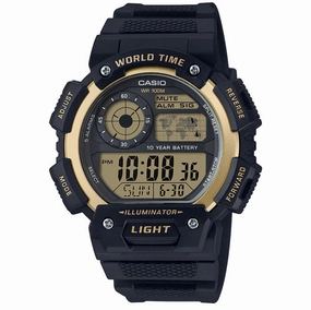 Casio Watches Casio AE1400WH-9A World Time Digital Watch