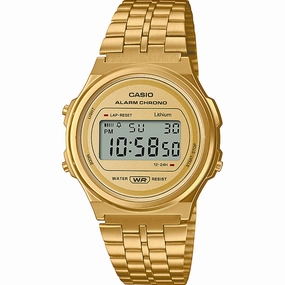 Casio Watches Casio Vintage A171WEG-9A Gold Digital Watch