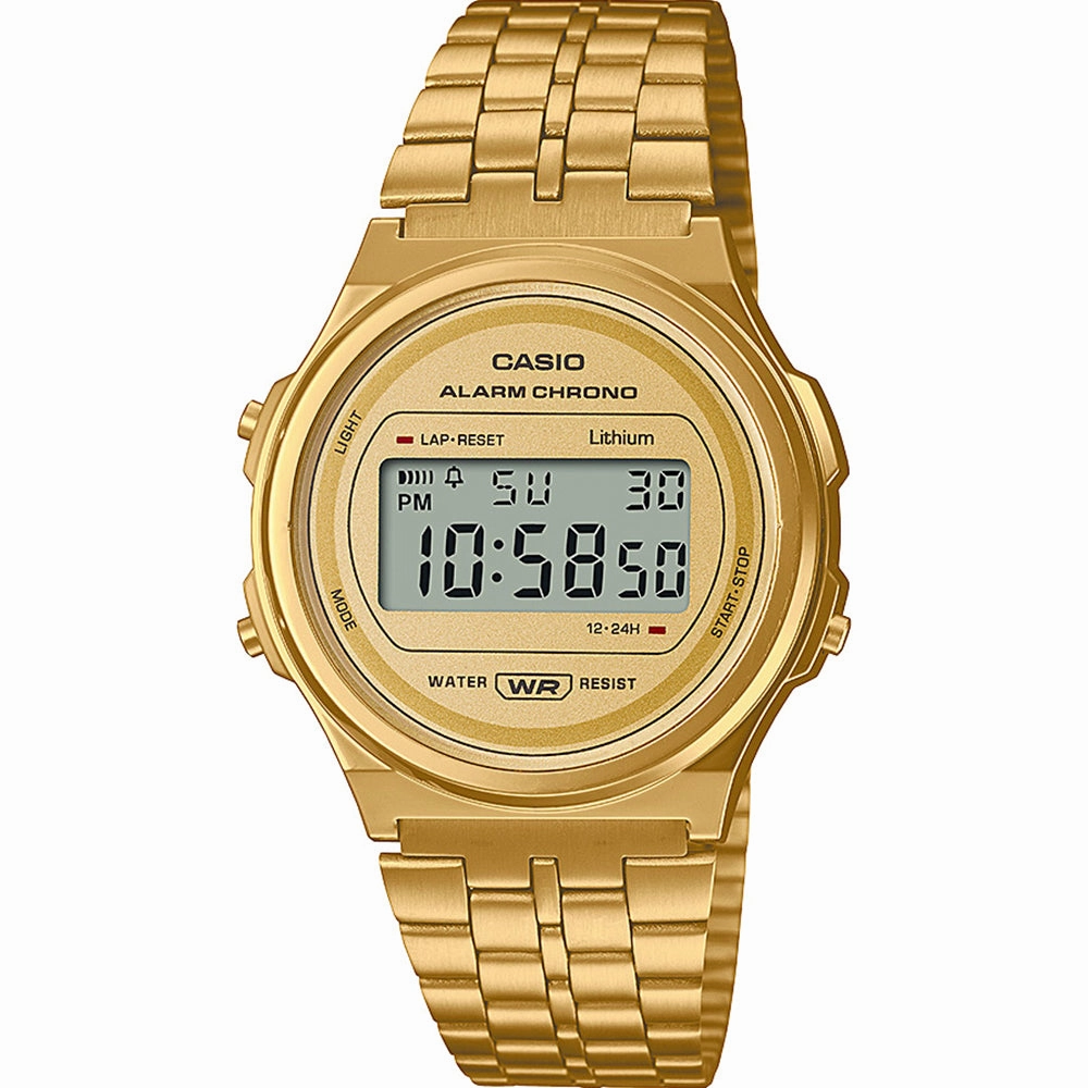 Casio Watches Casio Vintage A171WEG-9A Gold Digital Watch