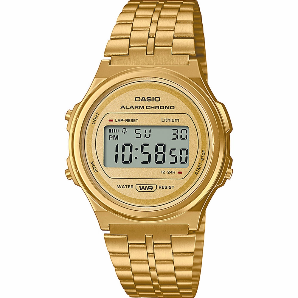 Casio Watches Casio Vintage A171WEG-9A Gold Digital Watch