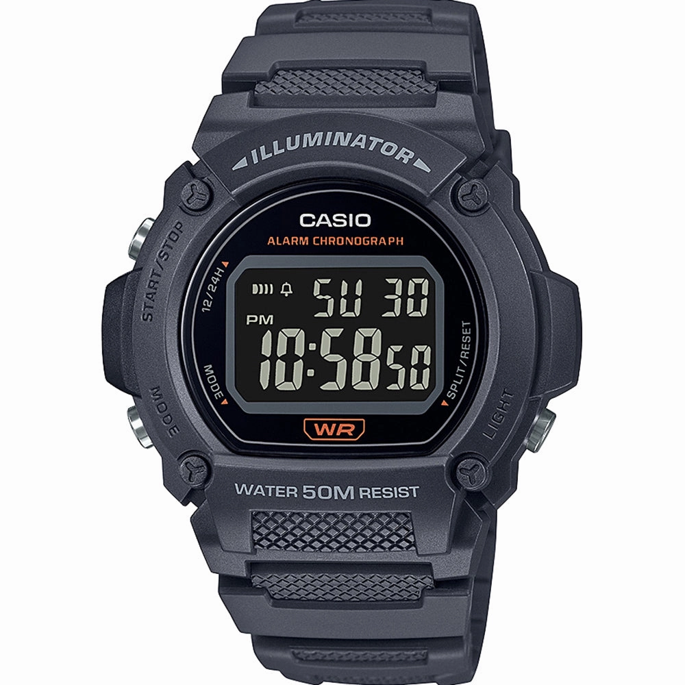Casio Watches Casio W219H-8 Grey Digital Watch
