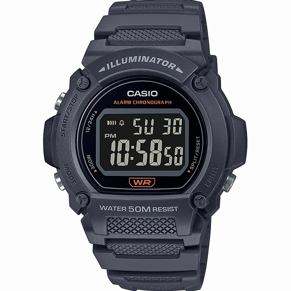 Casio Watches Casio W219H-8 Grey Digital Watch