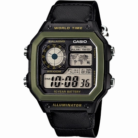 Casio Watches Casio Youth Series AE1200WHB-1B World Time