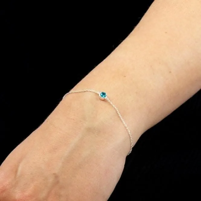 December Birthstone Bracelet with Swarovski Crystal B5295 Beginnings Jewellery