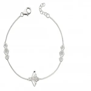 Detailed Zirconia Pave Bee Bracelet B5227C Beginnings Jewellery