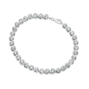 Elements Clear CZ Tennis Bracelet B2958C Beginnings Jewellery