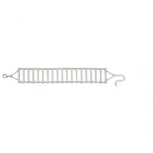 Elements Silver Bar With Frosted Finish Bracelet B5151 Beginnings Jewellery