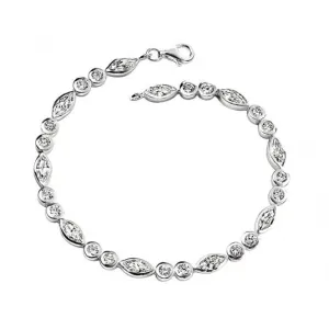 Elements Silver Marquise And CZ Bracelet B3093CZ362 Beginnings Jewellery