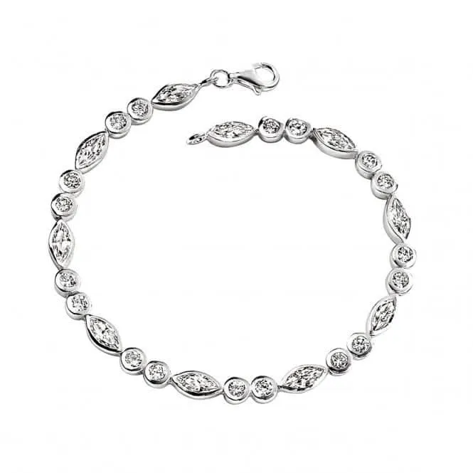 Elements Silver Marquise And CZ Bracelet B3093CZ362 Beginnings Jewellery