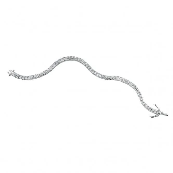 Elements Silver Square CZ Tennis Style Bracelet B3177CZ362 Beginnings Jewellery