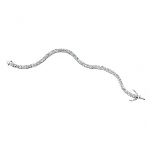 Elements Silver Square CZ Tennis Style Bracelet B3177CZ362 Beginnings Jewellery