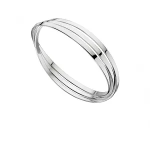 Elements Silver Triple Russian Wedding Bangle B4587 Beginnings Jewellery
