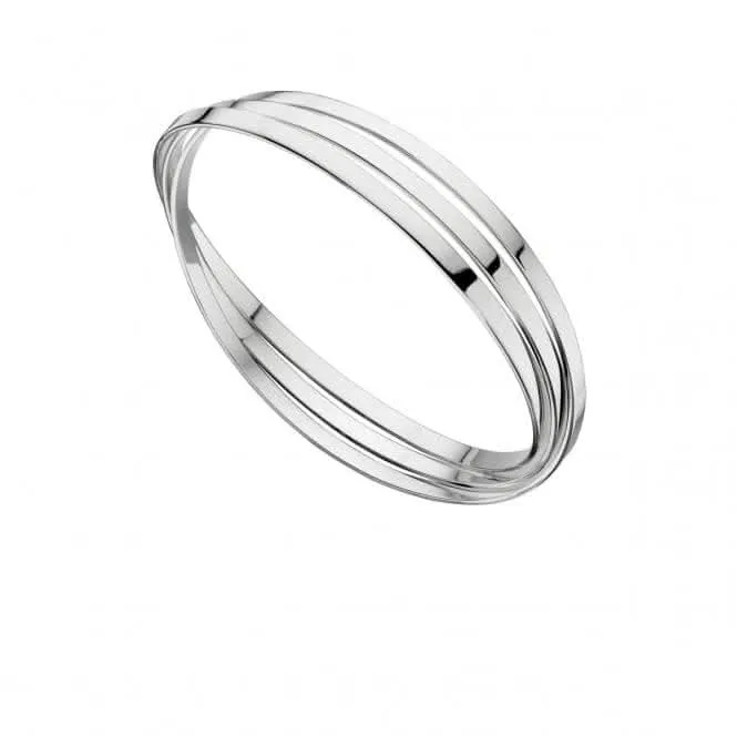 Elements Silver Triple Russian Wedding Bangle B4587 Beginnings Jewellery