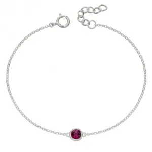 February Birthstone Bracelet with Swarovski Crystal B5285 Beginnings Jewellery