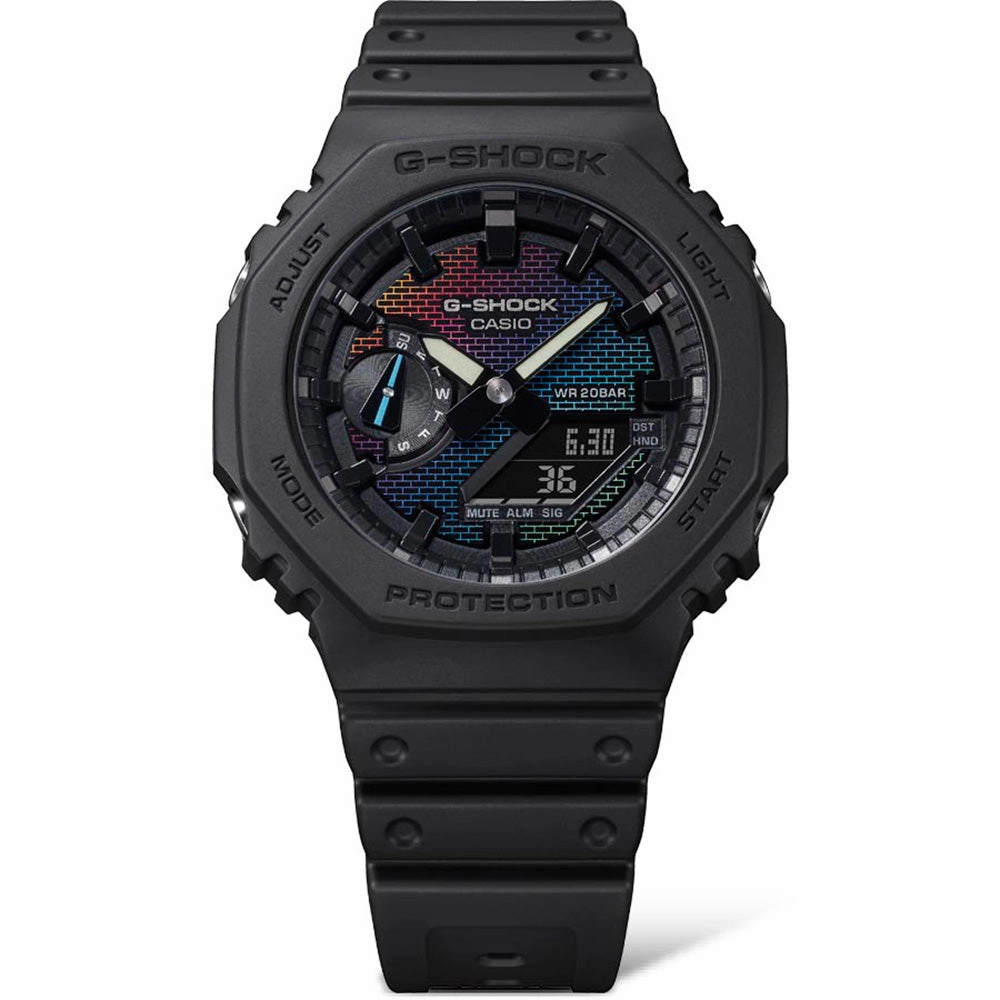 G-Shock Watches G-Shock GA2100RW-1A Rainbow Brick Wall