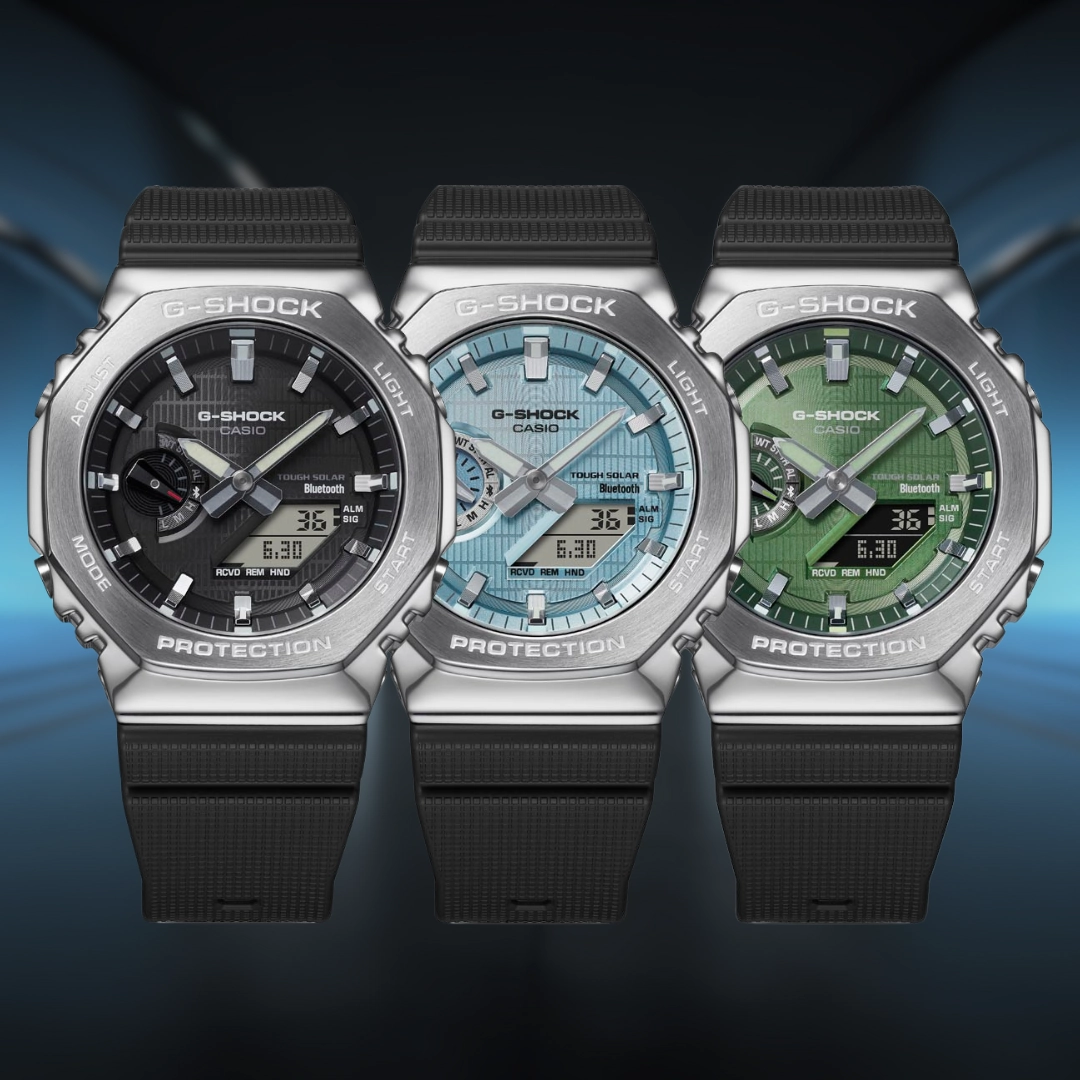 G-Shock Watches G-Shock GBM2100A-1A3 Metal Covered Bluetooth 'CasiOak'