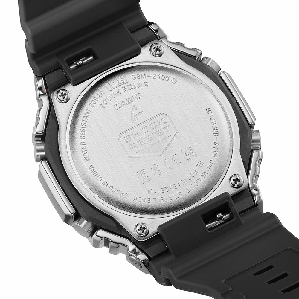 G-Shock Watches G-Shock GBM2100A-1A3 Metal Covered Bluetooth 'CasiOak'