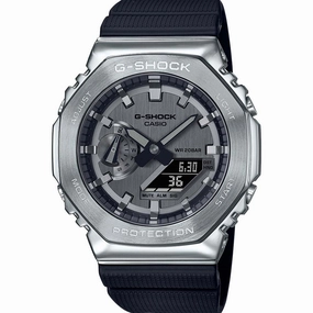 G-Shock Watches G-Shock GM2100-1A Metal Covered Silver 'CasiOak'