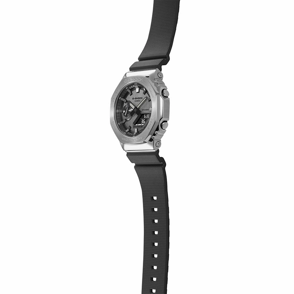 G-Shock Watches G-Shock GM2100-1A Metal Covered Silver 'CasiOak'