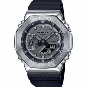 G-Shock Watches G-Shock GM2100-1A Metal Covered Silver 'CasiOak'