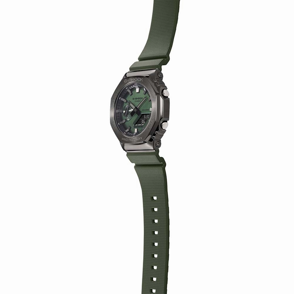 G-Shock Watches G-Shock GM2100B-3A Green Metal Covered 'CasiOak'