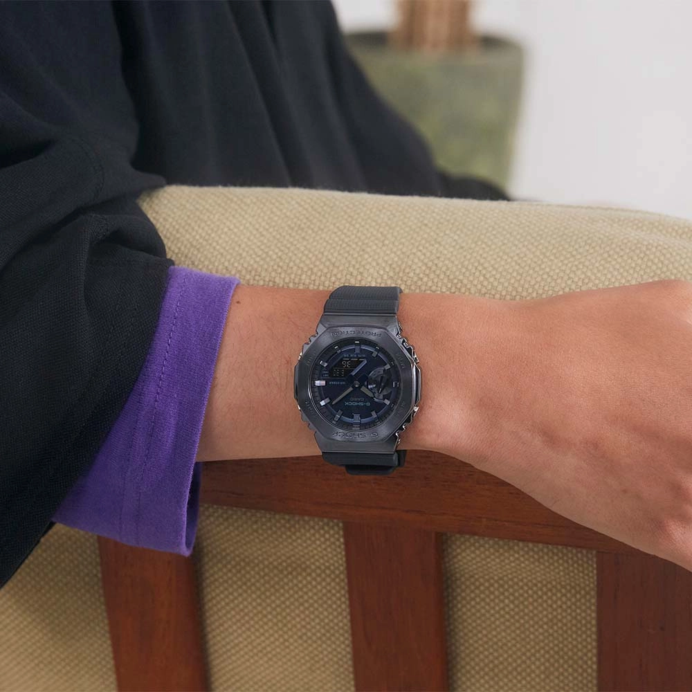 G-Shock Watches G-Shock GM2100N-2A Blue Metal Covered 'CasiOak'