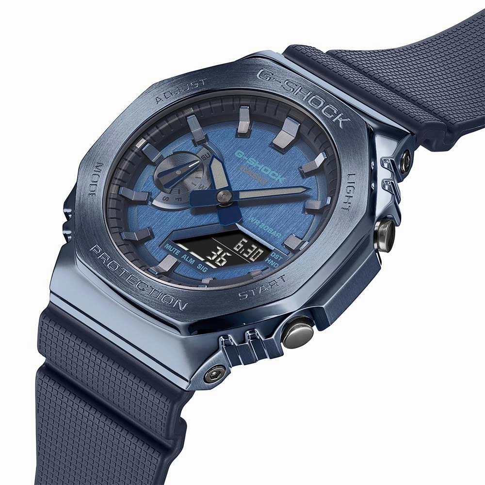 G-Shock Watches G-Shock GM2100N-2A Blue Metal Covered 'CasiOak'