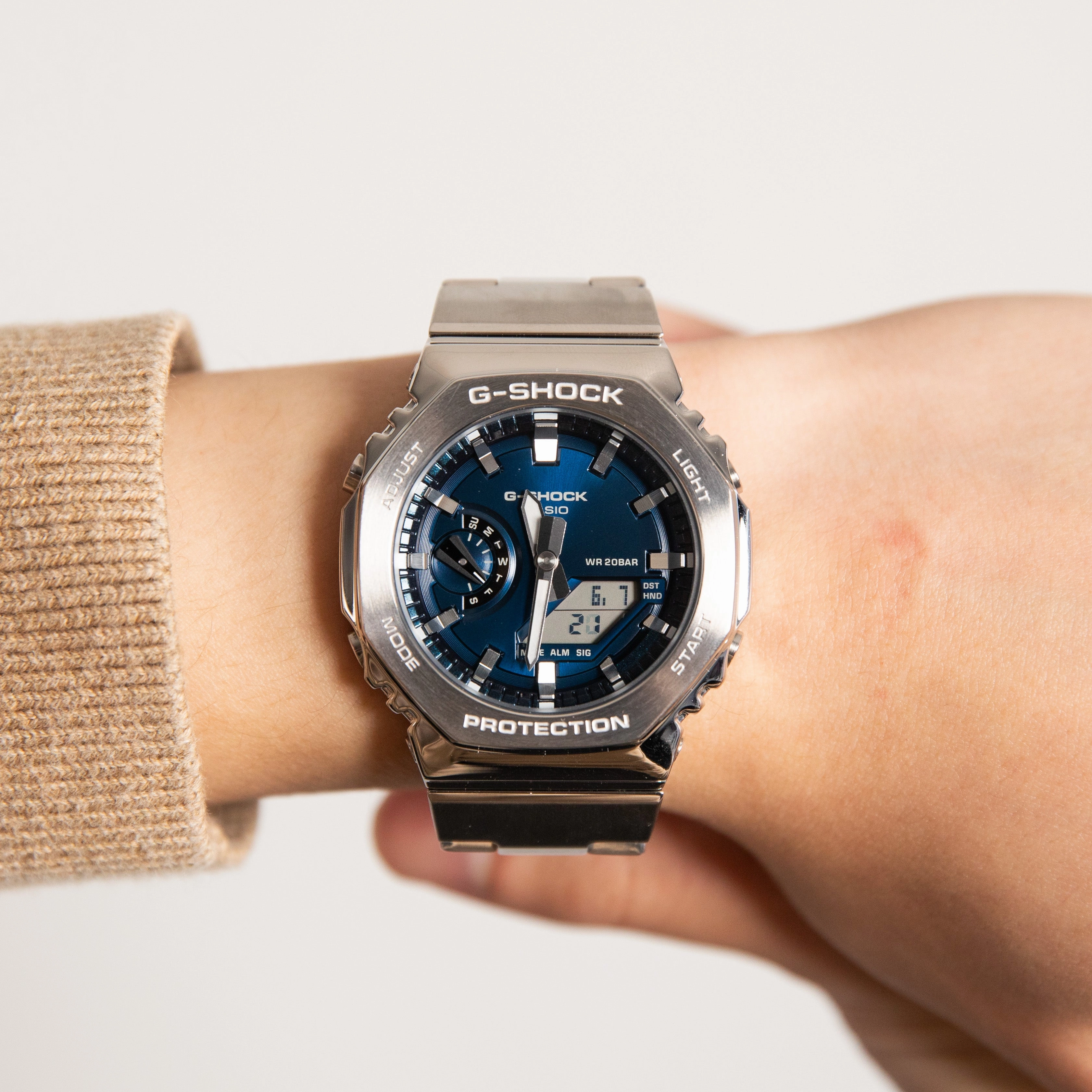 G-Shock Watches G-Shock GM2110D-2B G-Steel Metal Covered 'CasiOak'