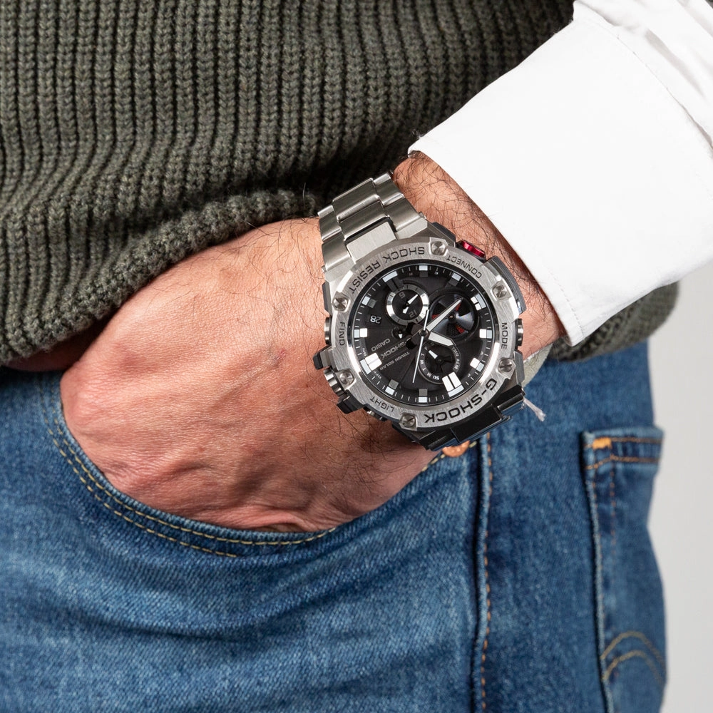 G-Shock Watches G-Shock Solar GSTB100D-1A9 G-Steel