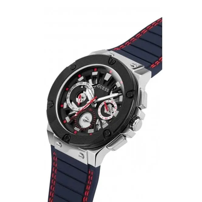 Gents Circuit Silicone Silver Watch GW0487G1