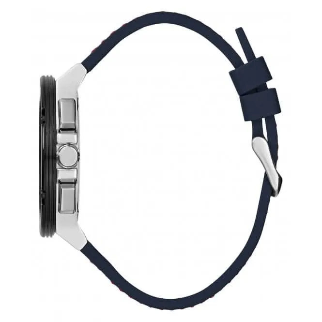 Gents Circuit Silicone Silver Watch GW0487G1