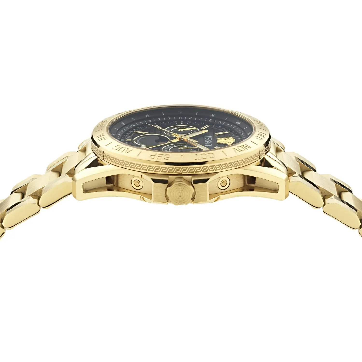Gents Galaxy Moonph Black Guilloch Watch VE0K00425