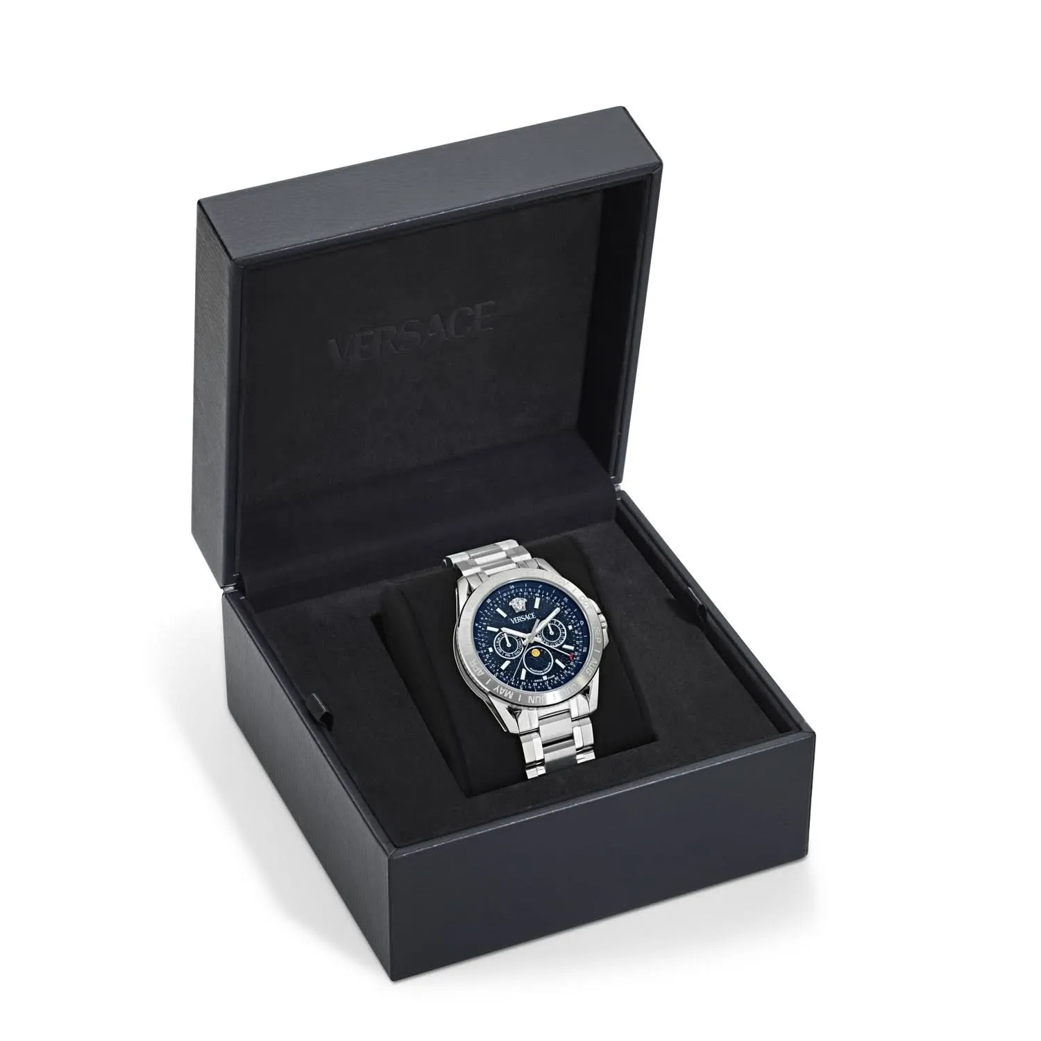 Gents Galaxy Moonph Blue Watch VE0K00125