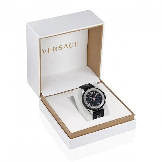 Gents Greca Act Stainless Steel Black Watch VE3J00222