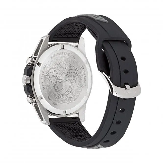 Gents Greca Act Stainless Steel Black Watch VE3J00222