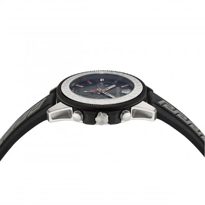 Gents Greca Act Stainless Steel Black Watch VE3J00222