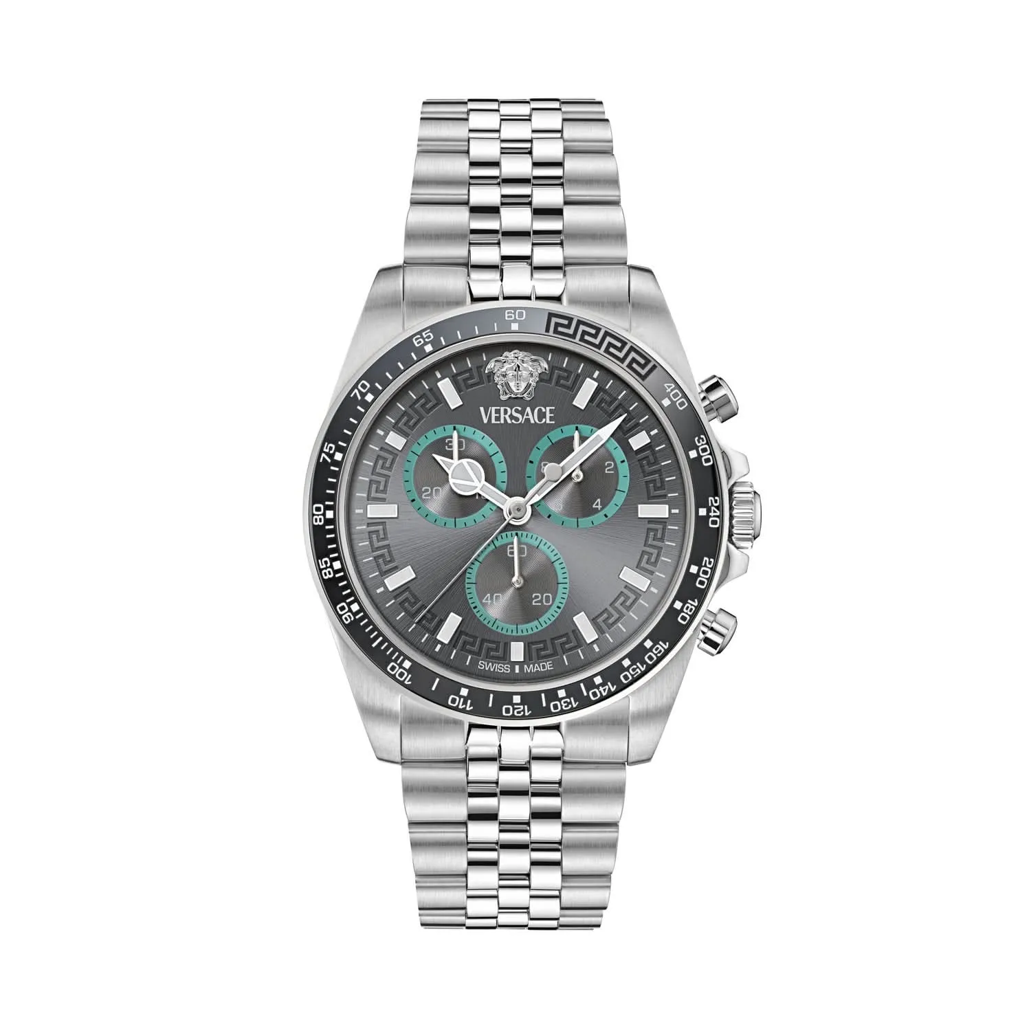 Gents Greca Chr Wave Grey Watch VE0H00325