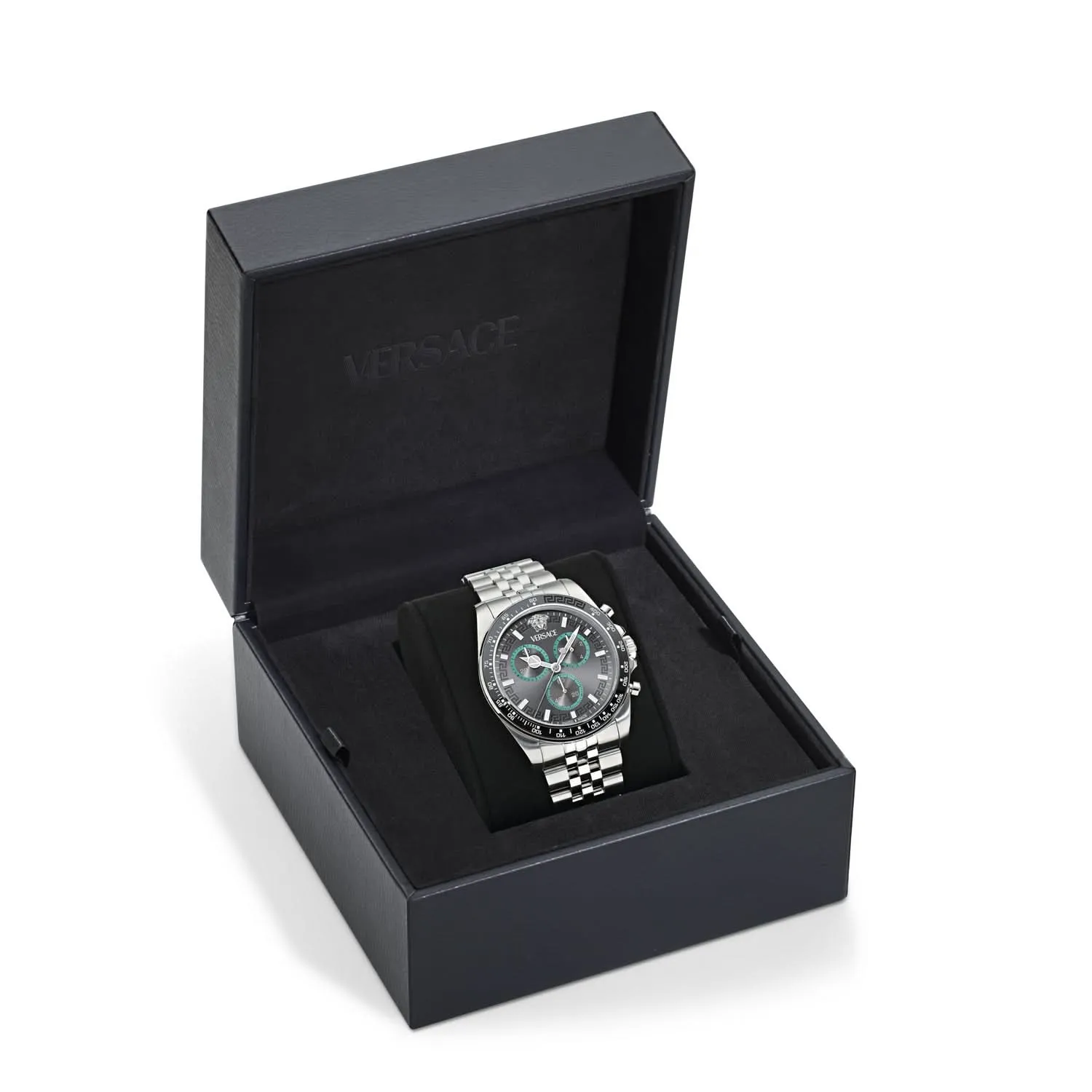 Gents Greca Chr Wave Grey Watch VE0H00325