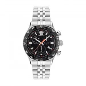 Gents Hellenyium Stainless Steel Black Watch VE2U00322
